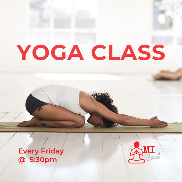 Yoga classes are ON every Friday @ MI Space Gold Coast