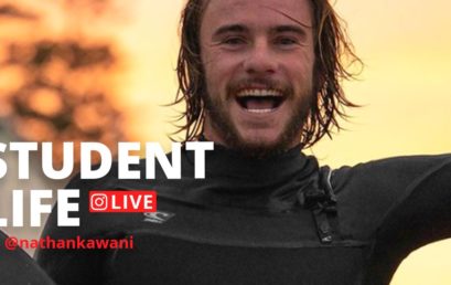 Pro Surfer Nathan Kawani Reveals what Student Life is Really Like in Queensland – recorded in Portuguese